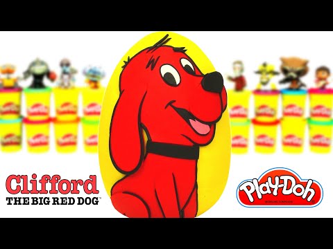 Clifford Büyük Kırmızı Köpek Sürpriz Yumurta Oyun Hamuru Play Doh Türkçe Oyuncak