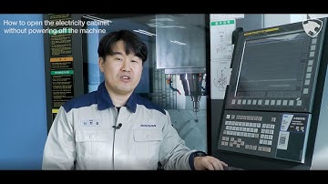 Service tip - 1. How to Open the Electricity Cabinet without Powering Off the Machine