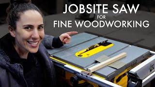 How to use a JOBSITE Table Saw for FINE WOODWORKING Projects screenshot 1