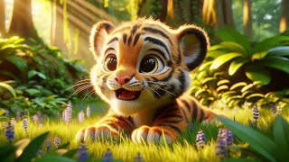 Tito, o filhote de Tigre que aprendeu uma lição 🐯🌳 | História Infantil Cristã