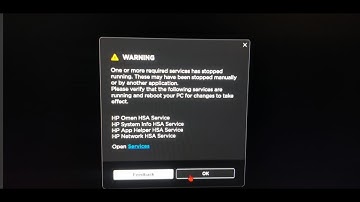 Hp Omen gaming hub error