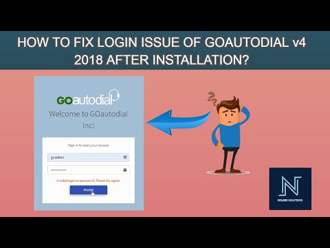 HOW TO FIX LOGIN ISSUE OF GOAUTODIAL v4 2018 AFTER INSTALLATION? | TUTORIAL GUIDE |