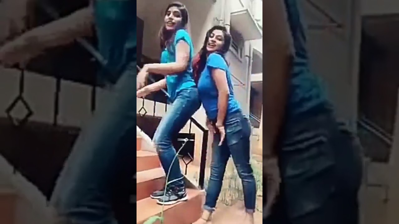 Two desi girls dancing with bouncing boobs 