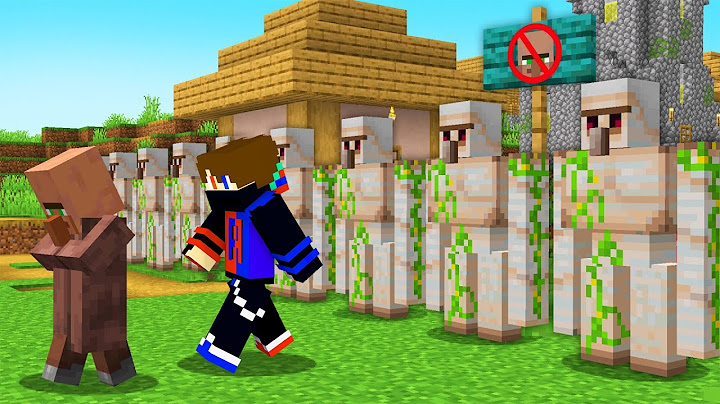 Can I Save Villagers from Golem Prison | Minecraft