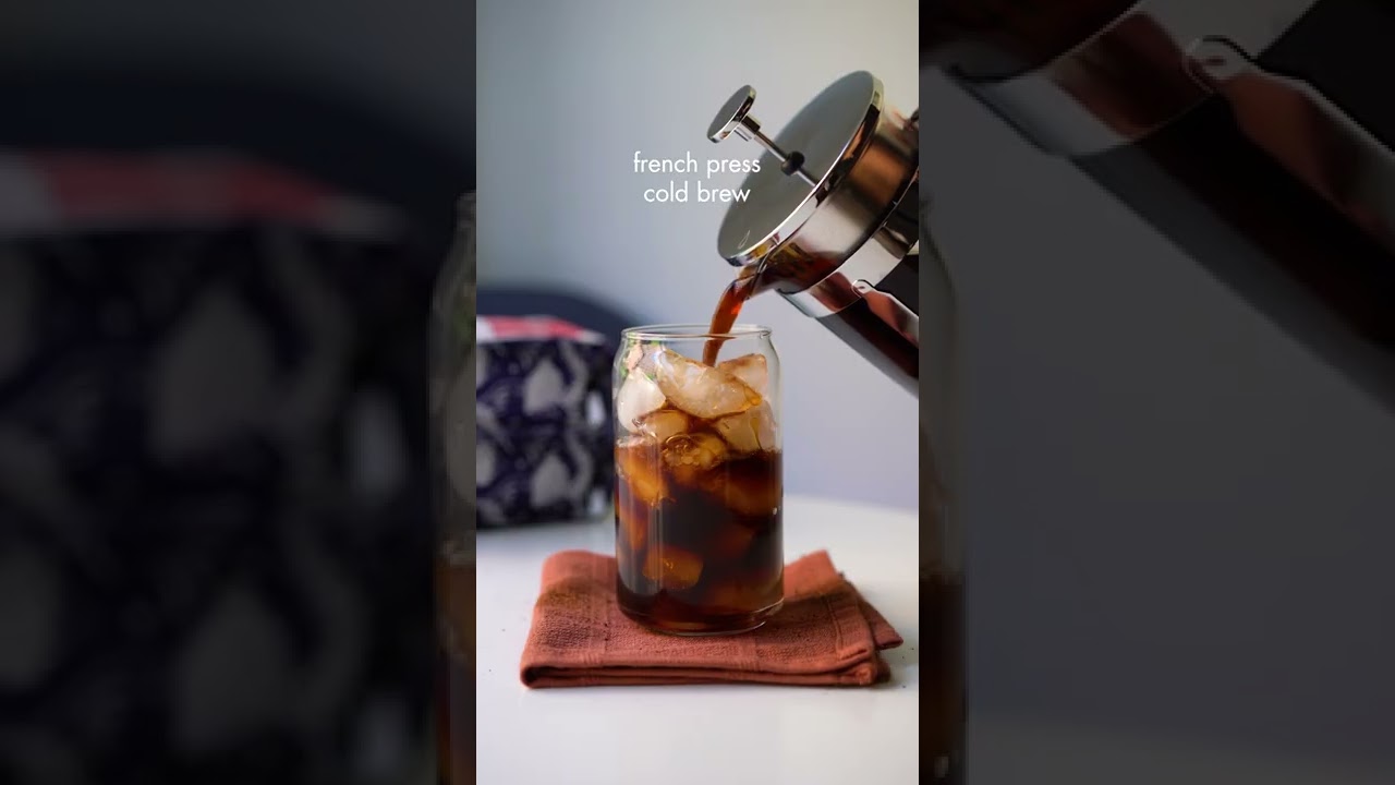 How To Make The Perfect Cold Brew Coffee Using the French Press Coffee  Maker!☕ 