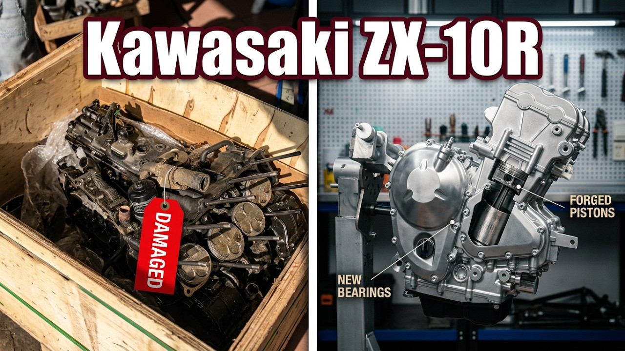 メンテナンス TOMO Reviving a 1st-Gen Kawasaki ZX-10R! Complete Engine Rebuild