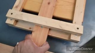 Simple DIY Do It Yourself easel project. Sturdy, low cost, and very stable. I