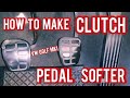 GOLF MK1.HOW TO MAKE CLUTCH PEDAL SOFTER. Making a few adjustments can make clutch pedal softer.