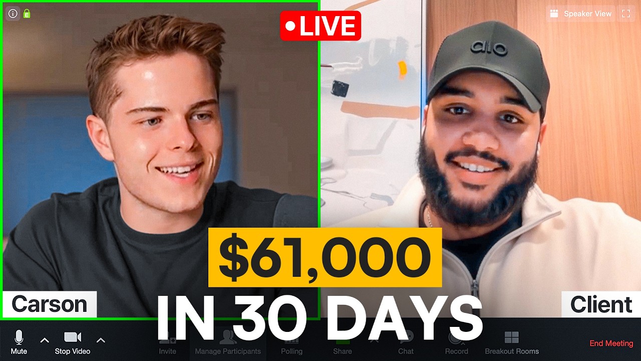 How His AI Agency Made $61,000 (Closed 8 Clients)