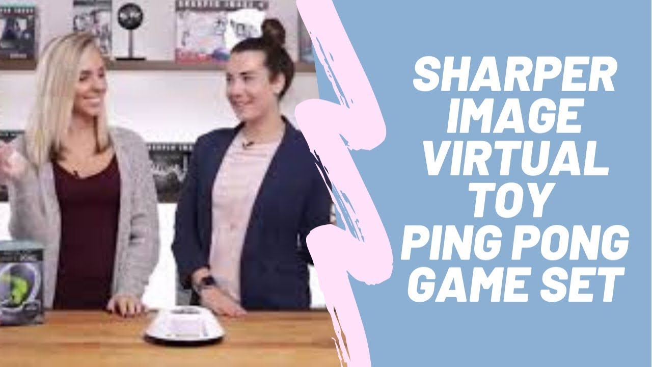 SHARPER IMAGE Virtual Toy Ping Pong Game Set | Amazon | Review | Video
