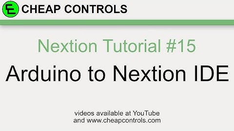 #85 Nextion Display - connected to Arduino in debug mode - Nextion tutorial