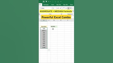 AGGREGATE + MEDIAN = Powerful Excel Combo! 🔍