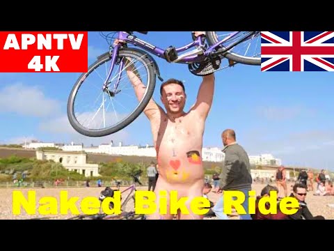 Brighton Naked Bike Ride 4K Vlog, contains some nudity