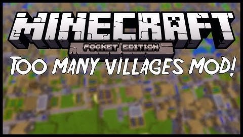 Minecraft PE TOO MANY VILLAGES MOD iOS - MCPE 0.10.4 Mods (Pocket Editon)