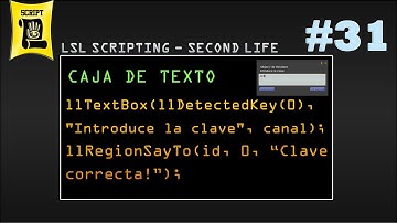 Función llTextBox, llRegionSayTo - LSL scripting #31 (Second Life)