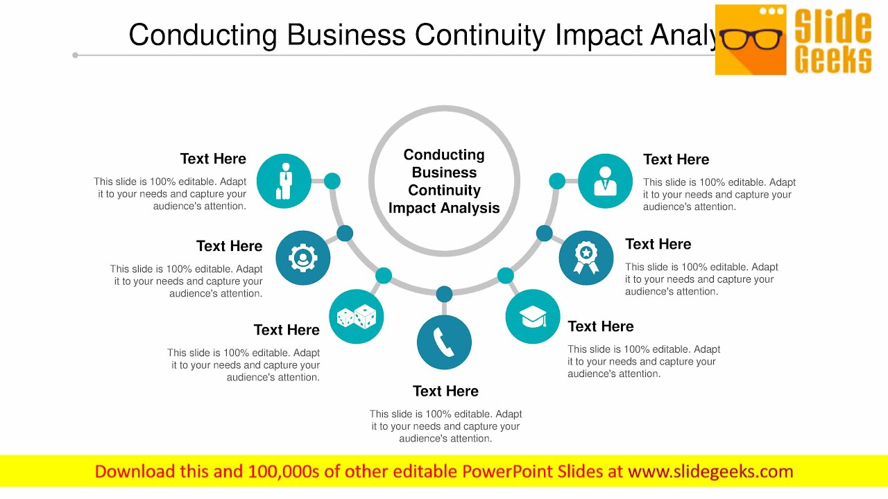 Conducting Business Continuity Impact Analysis Ppt Powerpoint Presentation Diagram Lists Cpb