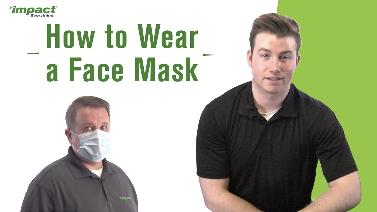 How to Wear a Disposable Face Mask YouTube