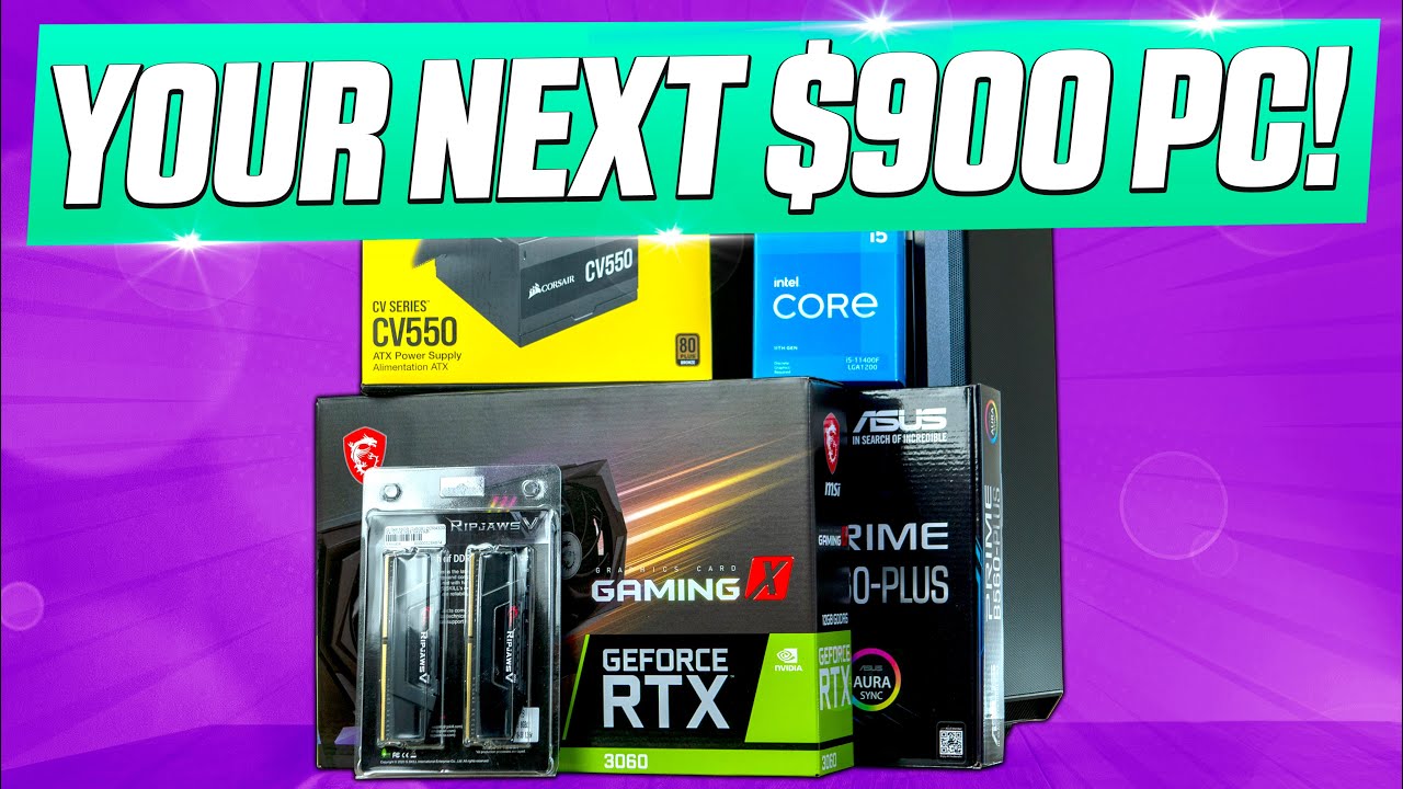 Your Next $900 Gaming PC For April 2021 🖥️ [Core i5 11400F + RTX 3060] Build Guide + Benchmarks!