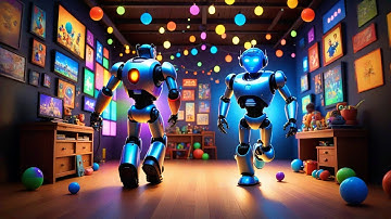 Five Toy Robots Say Beep-Beep-Bop | Robot Counting Song for Kids | Nursery Rhymes and Learning Songs