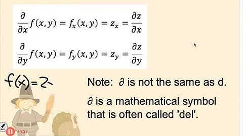 multivariable calculus 14.3a partial derivatives