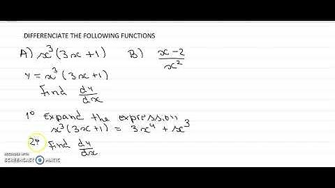Differentiating functions with two or more terms