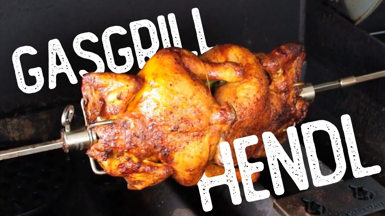 So hört sich knusprige Hendlhaut an 🔥 Grillhendl vom Gasgrill