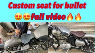 Bullet custom seat 🔥😍