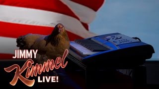 Can They Do It Live? - Chicken Plays “America The Beautiful” on Piano