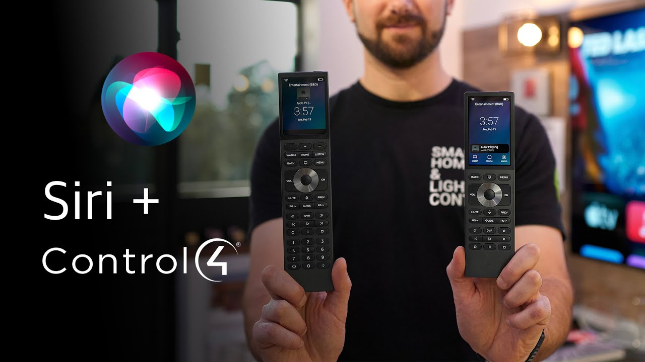 Apple TV Voice control with Control4 Halo Remote YouTube