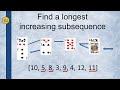 Longest Increasing Subsequence O(n log n) dynamic programming Java source code