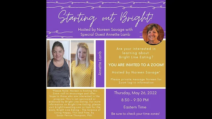 Starting Out Bright - hosted by Noreen Savage with...