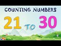 Counting 21 to 30  counting 2130  counting numbers 21 se 30  counting 21 to 30 in english