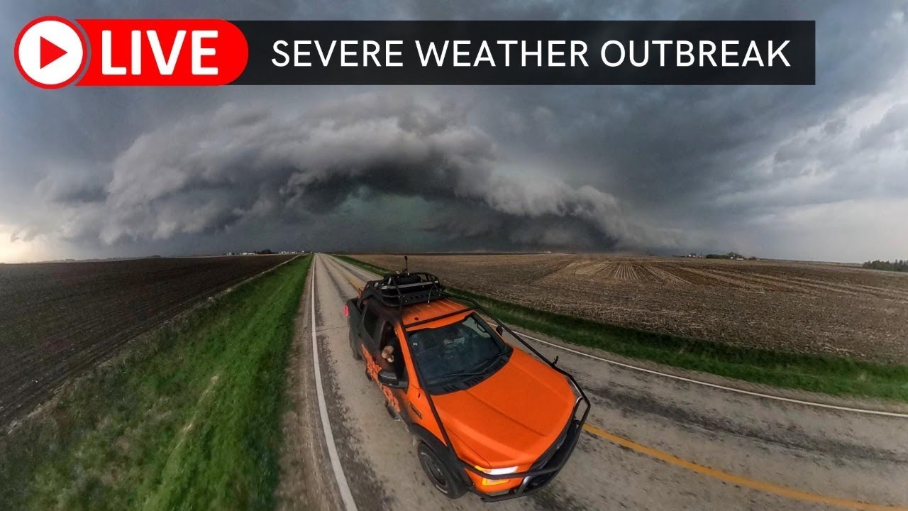 🔴 WATCH LIVE // MASSIVE Hail & Tornado Threat // Storm Chasing Texas ...