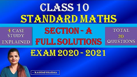 Exam 2021 Section-A CBSE Sample Paper Full Solution | Class 10 Maths @MathsTeacher