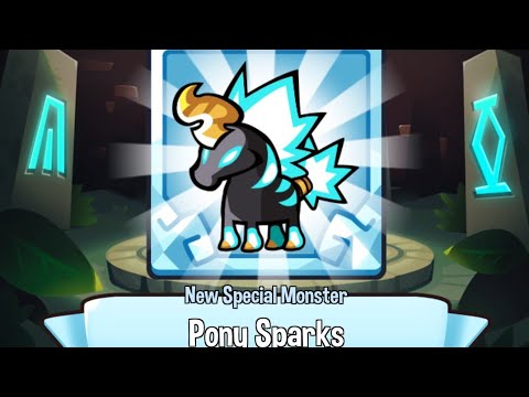 New special monster 'pony sparks'  review in summoner's greed game. BEST MONSTER 😍