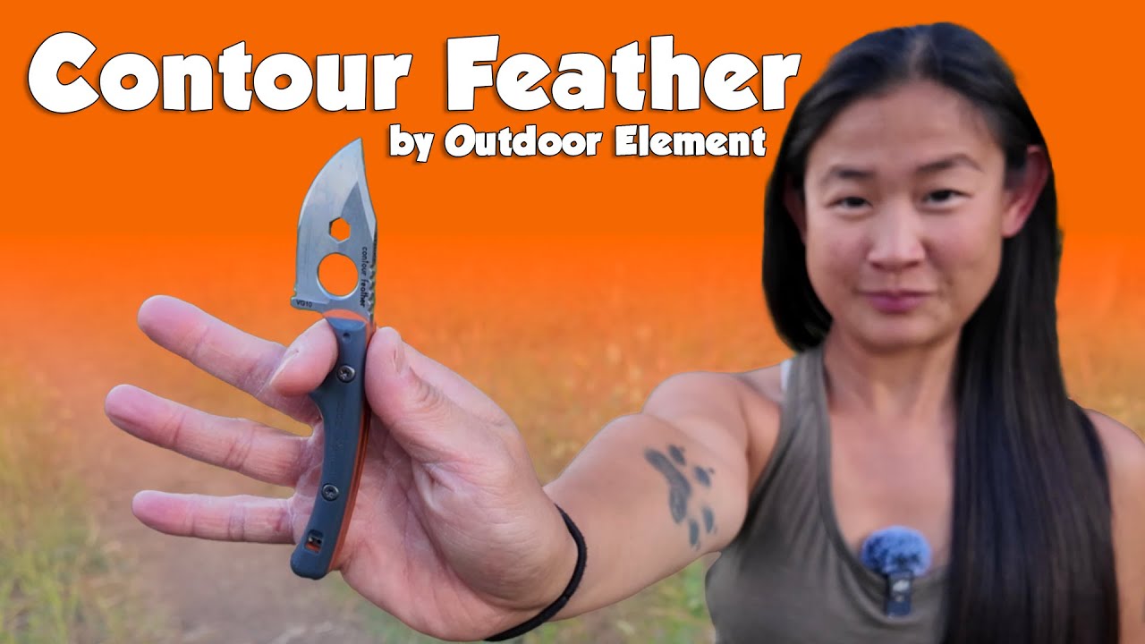 Outdoor Element Contour Feather Adventure Survival Knife -  Gear Review in under 2