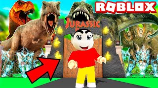 SHINCHAN and I OPENED DINOSAUR ZOO in ROBLOX with CHOP screenshot 4