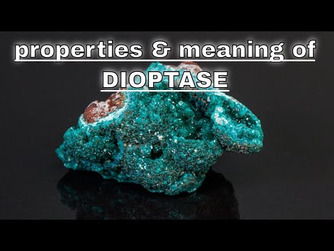 Vídeo: Dioptasa (esmeralda de coure, achirita, ashirita): propietats minerals, descripció del color, aplicació