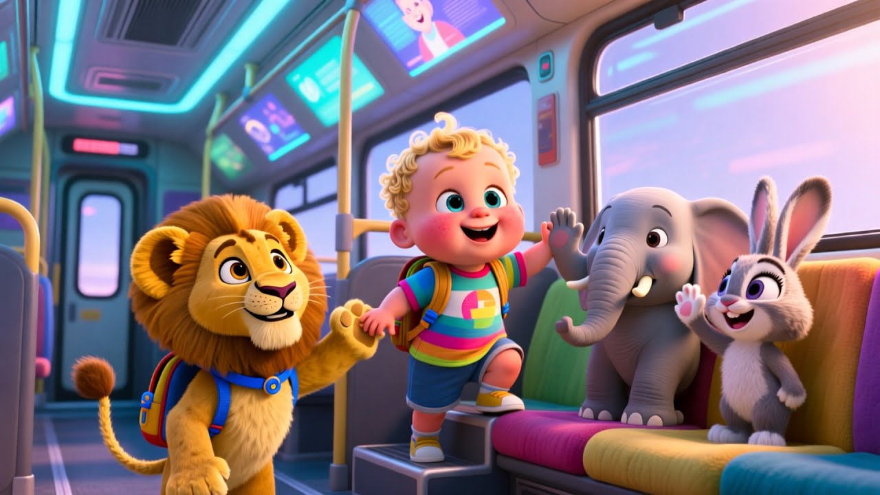 Beep Beep School Bus 🚌🔔🍼 | Kids Fantasy Song | Learn Safe Travel and Happy Routines