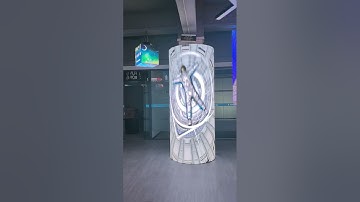 Stunning Indoor LED Cylinder Screen | Custom Creative Display Solution #leddisplay