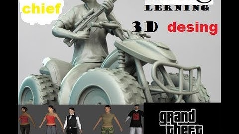 gta sanandreas 3d desing with blender-lerning video
