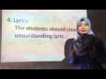 أغنية USING MUSIC TO HELP CHILDREN LEARN LANGUAGE ( IGA ISLAM PUTRI, 7F)
