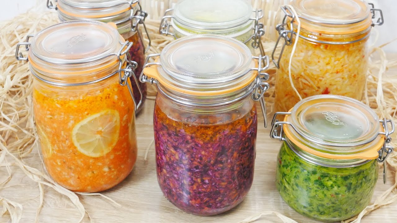 الخضر المخمرة أو الخضر المخللة بروبيوتيك طبيعي مفيد جدا للجهاز الهضمي/Les légumes lacto-fermentés