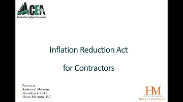 Inflation Reduction Act (IRA) - For Contractors
