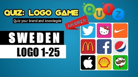QUIZ LOGO GAME ANSWERS | SWEDEN, 1-25 @brainitquiz