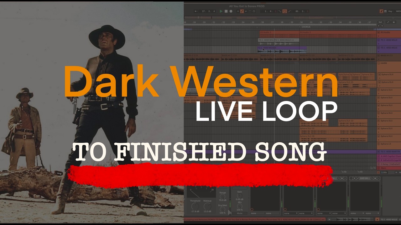 I Wasn’t Expecting My Vocals To Sound Like This | A Dark Western Live Loop to Finished Song