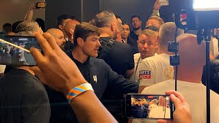 Liam Smith team ALMOST THROW DOWN after Chris Eubank Jr TKO lost at Post fight presser!