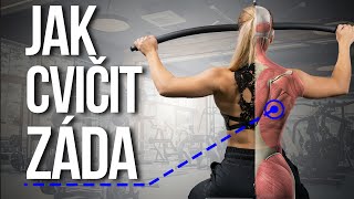 Jak správně cvičit záda | jak opticky zúžit pas | Martina Markova LifeStyle [4K] #backworkout