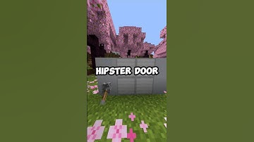 Easy Hipster door Tutorial for #mcpe #shorts