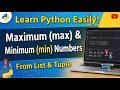 Python max() and min() Functions Explained #Codelogic #CodeLogic